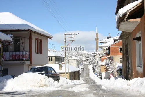 Sarıidris Kasabası Kış Görselleri